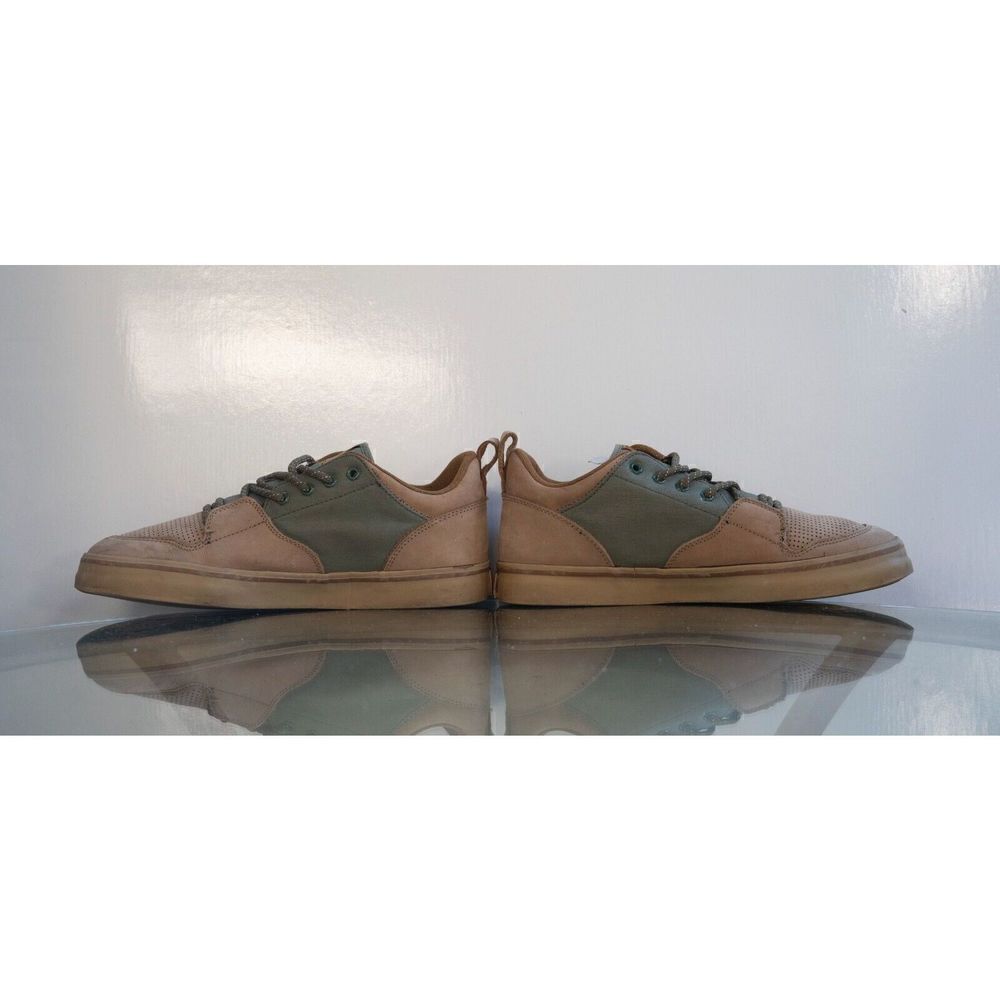 The HUNDREDS ADAM BOMB RILEY F13P210005 LOW OLIVE GREEN BROWN CANVAS NUBUCK 10.5 - Picture 3 of 10